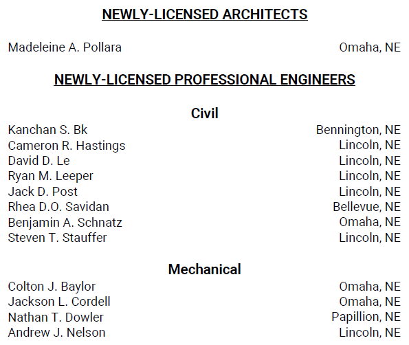 Licensees