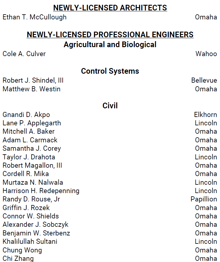 Licensees