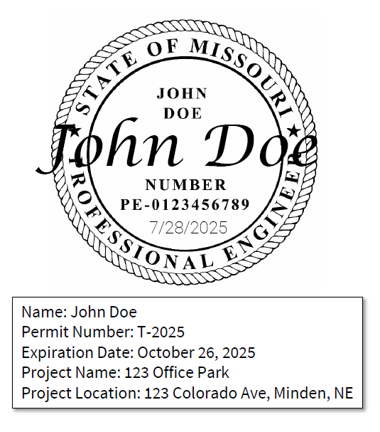 temp permit signed